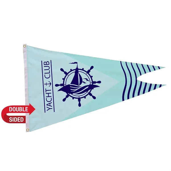 2.5' x 4' nylon burgee flag with canvas heading, brass grommets... from ASI 87188 Showdown Displays