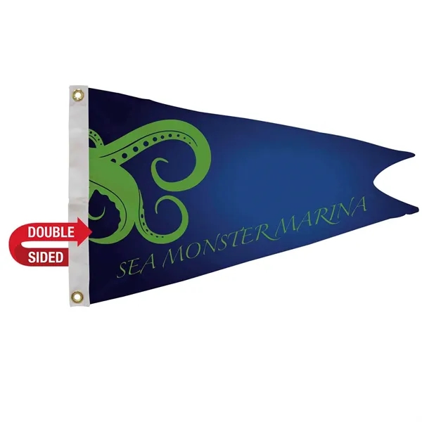 16" x 24" nylon burgee flag with canvas heading, brass grommets... from ASI 87188 Showdown Displays