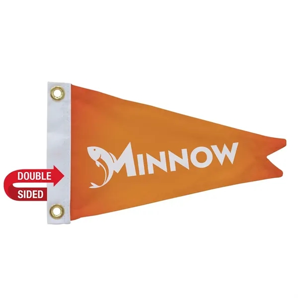 8" x 12" nylon burgee flag with canvas heading, brass grommets... from ASI 87188 Showdown Displays