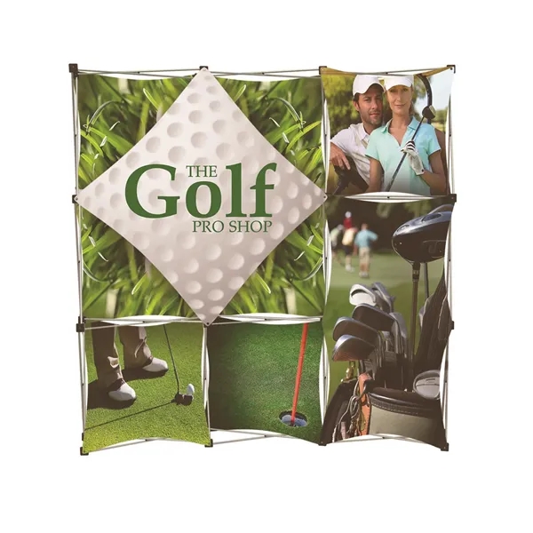 GeoMetrix Total Show Pop Up display package with nine-quad fabric panel... from ASI 87188 Showdown Displays