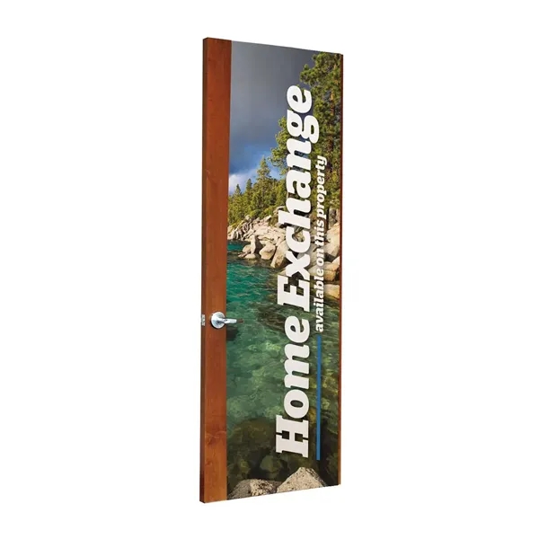 31" x 80" fabric door wrap cover with full color print.... from ASI 87188 Showdown Displays