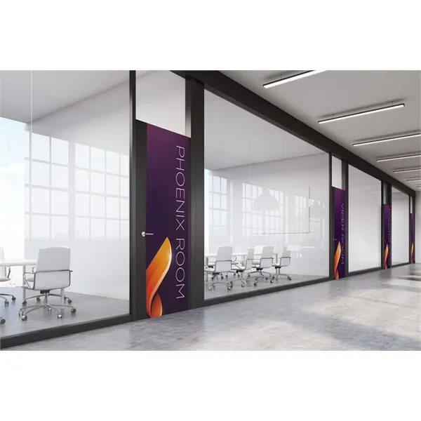 31" x 80" fabric door wrap cover with full color print.... from ASI 87188 Showdown Displays