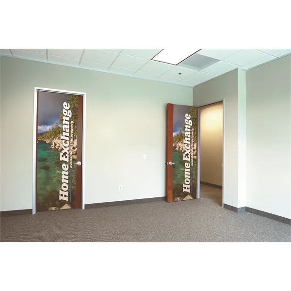 31" x 80" fabric door wrap cover with full color print.... from ASI 87188 Showdown Displays