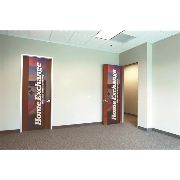 24" x 80" fabric door wrap cover with full color print.... from ASI 87188 Showdown Displays