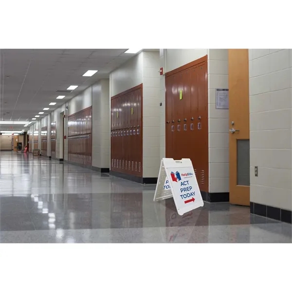 A-frame with double-sided signboard, plastic construction and carry handle.... from ASI 87188 Showdown Displays