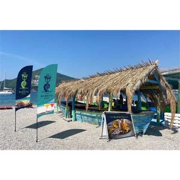 4' horizontal A-frame kit with scrim vinyl banner.... from ASI 87188 Showdown Displays