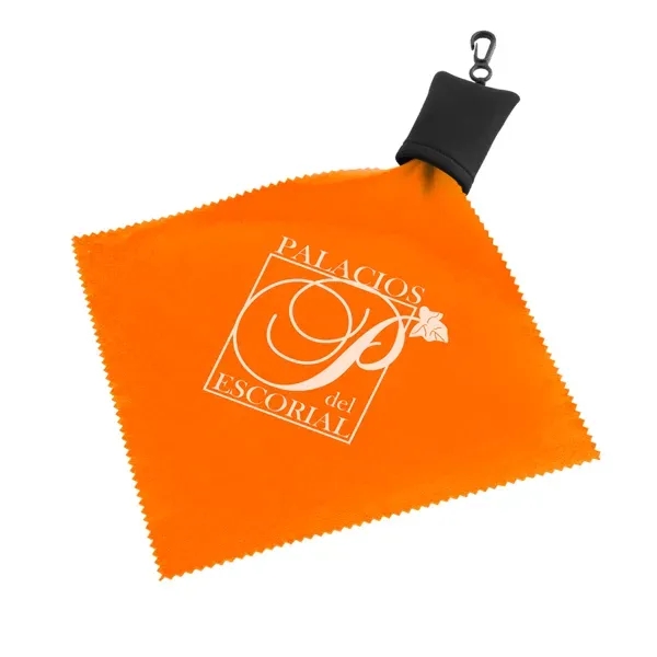 Single-sided microfiber cleaning cloth with antimicrobial coating for lenses, screens, optics... from ASI 88060 Snugz/USA Inc / Sweda®