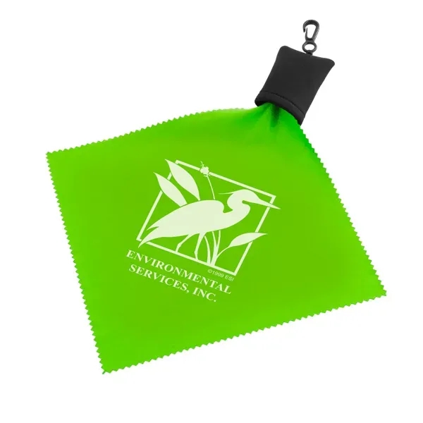 Single-sided microfiber cleaning cloth with antimicrobial coating for lenses, screens, optics... from ASI 88060 Snugz/USA Inc / Sweda®