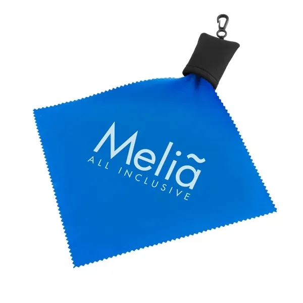 Single-sided microfiber cleaning cloth with antimicrobial coating for lenses, screens, optics... from ASI 88060 Snugz/USA Inc / Sweda®