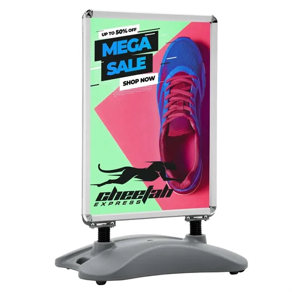 Outdoor flex sign with ballast base kit.... from ASI 87188 Showdown Displays