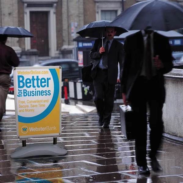 Outdoor flex sign with ballast base kit.... from ASI 87188 Showdown Displays