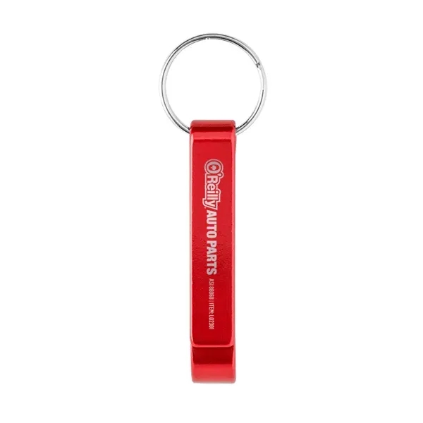 Aluminum double-sided bottle and flip top can opener keychain available in... from ASI 88060 Snugz/USA Inc / Sweda®