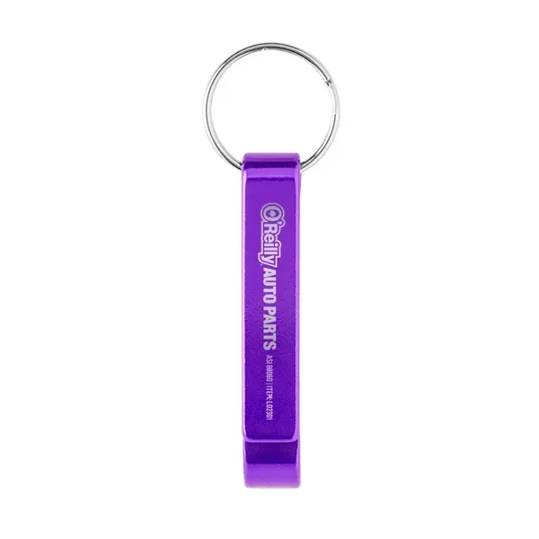 Aluminum double-sided bottle and flip top can opener keychain available in... from ASI 88060 Snugz/USA Inc / Sweda®