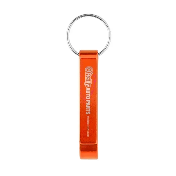 Aluminum double-sided bottle and flip top can opener keychain available in... from ASI 88060 Snugz/USA Inc / Sweda®