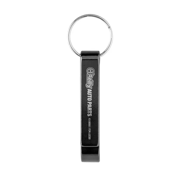 Aluminum double-sided bottle and flip top can opener keychain available in... from ASI 88060 Snugz/USA Inc / Sweda®