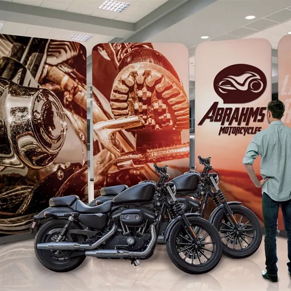 5' EuroFit banner display kit with steel base, plastic feet, frame,... from ASI 87188 Showdown Displays