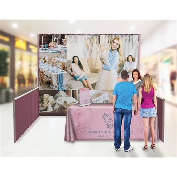 Booth-in-a-Bag Total Show package with backdrop, table throw and installation hardware.... from ASI 87188 Showdown Displays