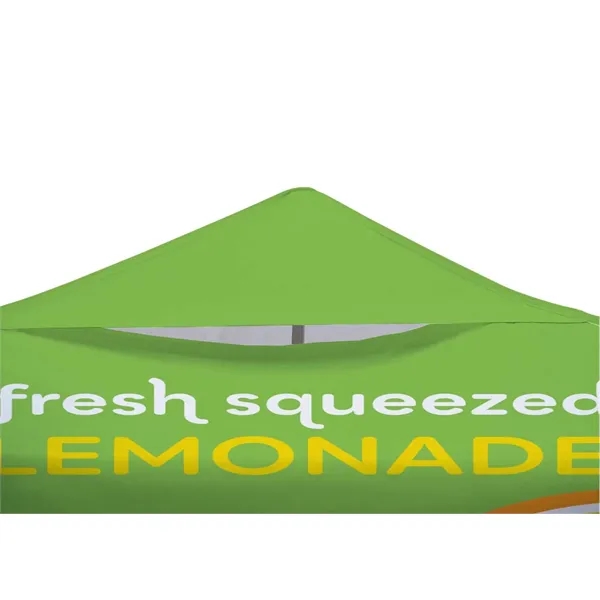 This Dyesublimated vented tent canopy is designed for use with 10'... from ASI 87188 Showdown Displays