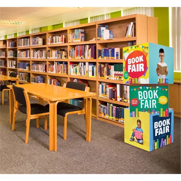 This display features three stackable cube-shaped pieces that are easy to... from ASI 87188 Showdown Displays