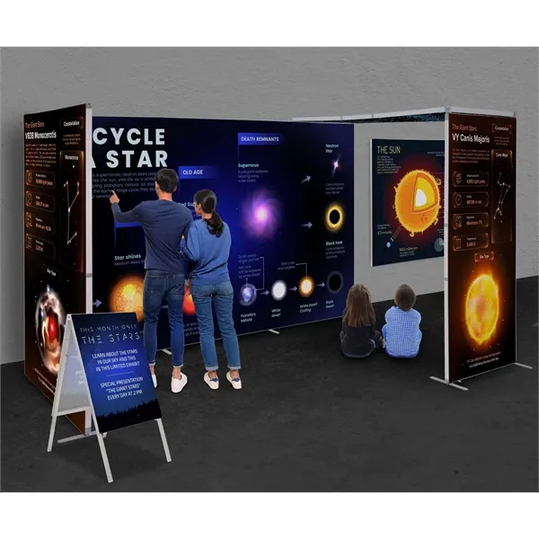 Elevate your space by adding an overhead SEG panel to your... from ASI 87188 Showdown Displays