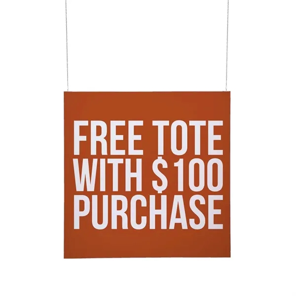 Put your brand overhead! This ceiling-mounted kit features vibrant graphics that... from ASI 87188 Showdown Displays