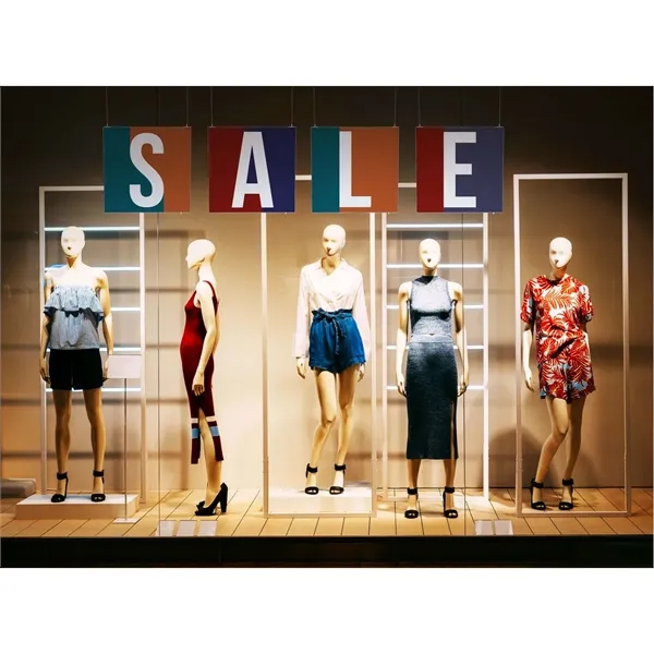 Put your brand overhead! This ceiling-mounted kit features vibrant graphics that... from ASI 87188 Showdown Displays