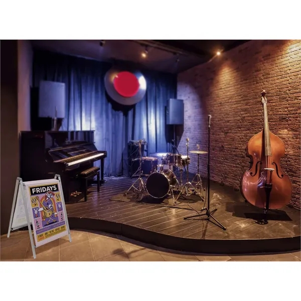 This A-frame impresses passersby with the upscale look of fabric.... from ASI 87188 Showdown Displays