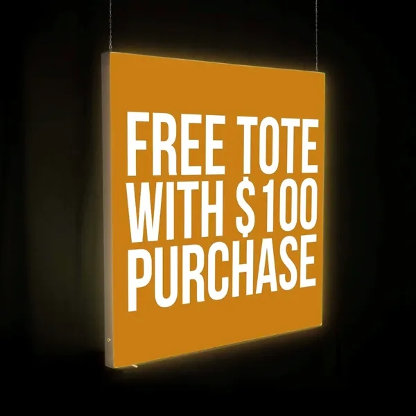 This light-up display is a marketing powerhouse that hangs from the... from ASI 87188 Showdown Displays