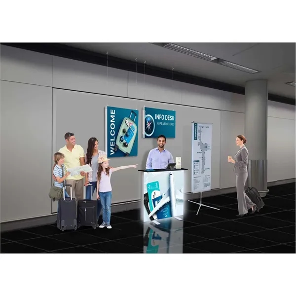 Light up your brand with this glowing counter unit.... from ASI 87188 Showdown Displays