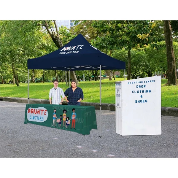 Environmentally-friendly table throw designed for use with 8' wide tables; covers... from ASI 87188 Showdown Displays