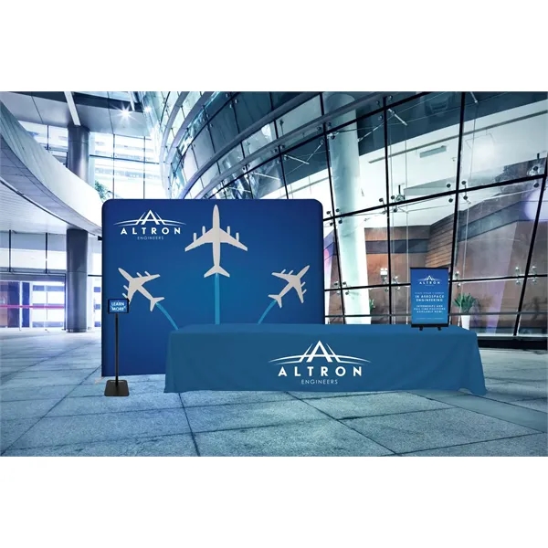 12' economy table throw made of polyester poplin with 3 sides,... from ASI 87188 Showdown Displays