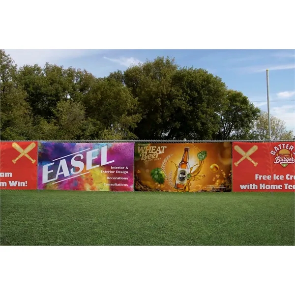 36" x 10' mesh vinyl fence banner with hems, grommets and... from ASI 87188 Showdown Displays