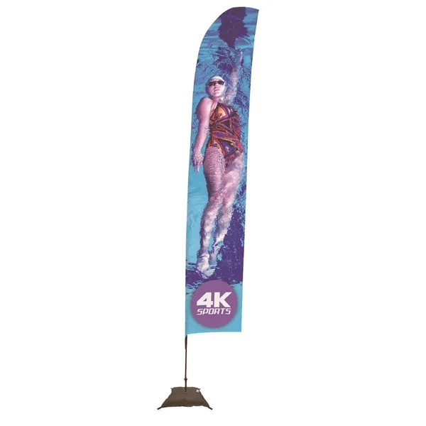 17' blade sail sign made of super poly knit fabric with... from ASI 87188 Showdown Displays