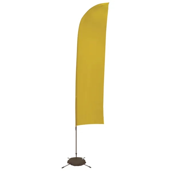 13' solid-colored blade sail sign with single sided graphics and a... from ASI 87188 Showdown Displays
