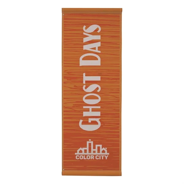 30" x 84" nylon banner with 3" pole pockets, grommets along... from ASI 87188 Showdown Displays