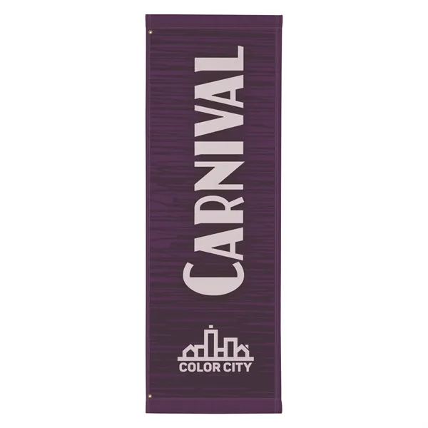 24" x 72" nylon banner with 3" pole pockets, grommets along... from ASI 87188 Showdown Displays