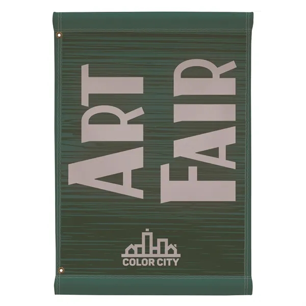24" x 36" nylon banner with 3" pole pockets, grommets along... from ASI 87188 Showdown Displays