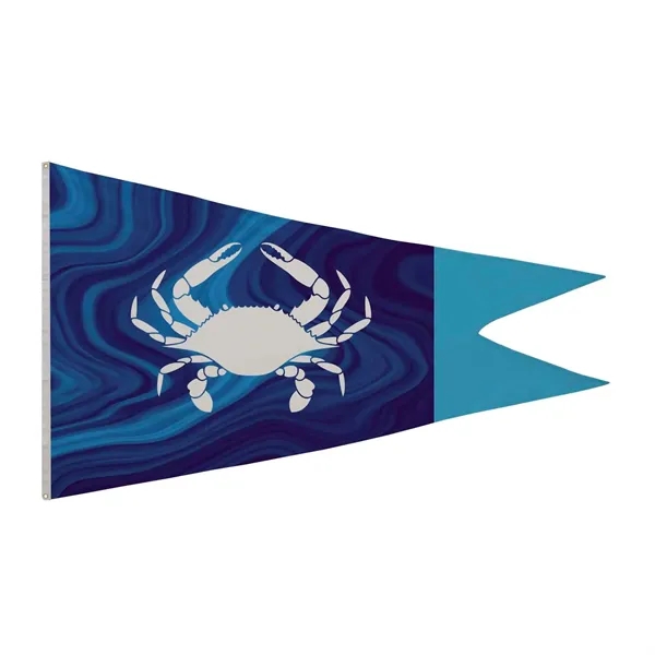 5' x 8' nylon burgee flag with canvas heading, brass grommets... from ASI 87188 Showdown Displays