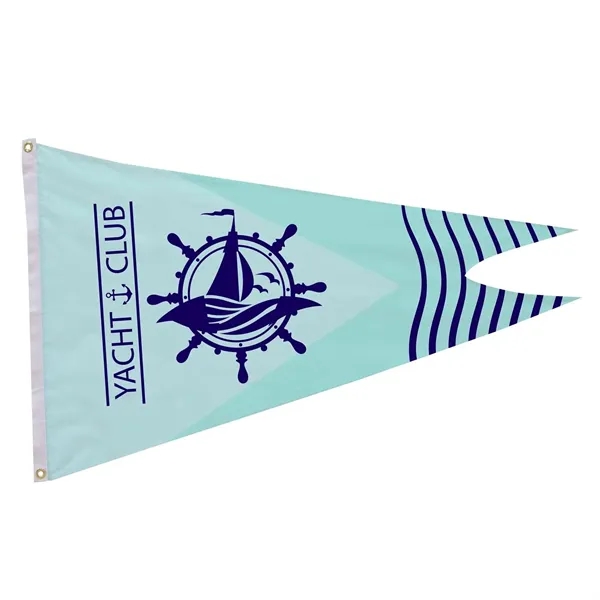 2.5' x 4' nylon burgee flag with canvas heading, brass grommets... from ASI 87188 Showdown Displays