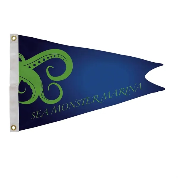 18" x 24" nylon burgee flag with canvas heading, brass grommets... from ASI 87188 Showdown Displays