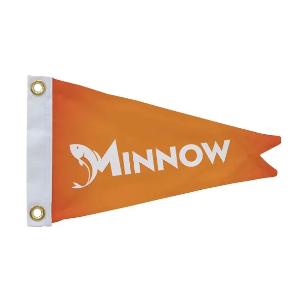 8" x 12" nylon burgee flag with canvas heading, brass grommets... from ASI 87188 Showdown Displays