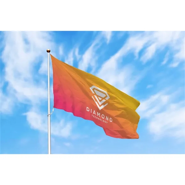 8' x 12' nylon flag with canvas heading, rope-and-thimble finish and... from ASI 87188 Showdown Displays