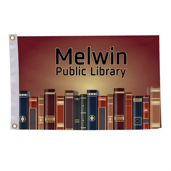 16" x 24" nylon flag with canvas heading, brass grommets and... from ASI 87188 Showdown Displays