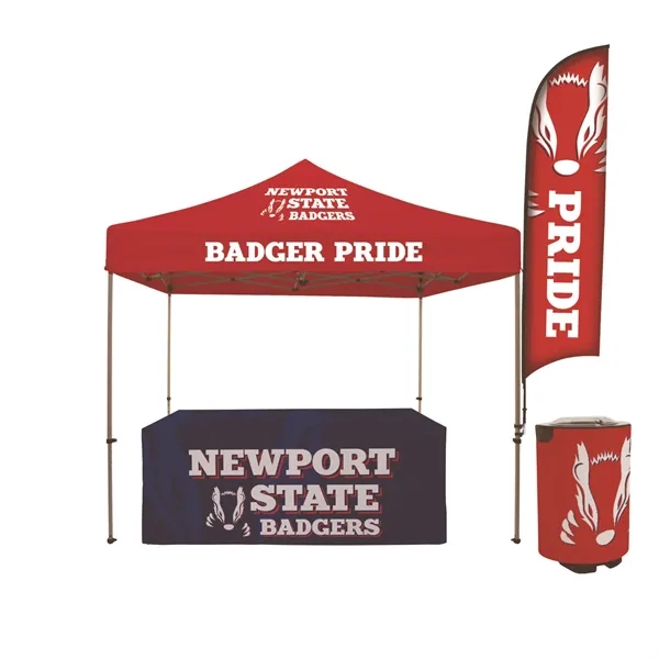 Tailgater Total Show Package with event tent, sail sign, cooler and... from ASI 87188 Showdown Displays