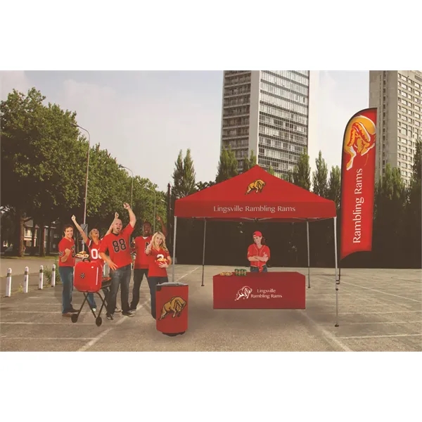 Tailgater Total Show Package with event tent, sail sign, cooler and... from ASI 87188 Showdown Displays