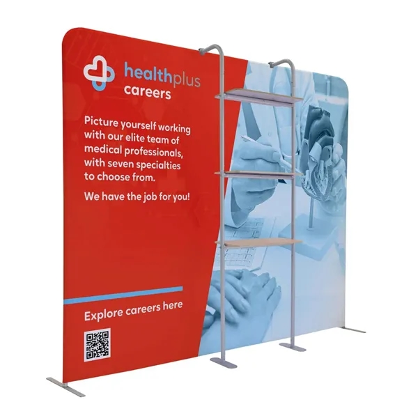 29.75" x 91.625" x 16.25" aluminum three-tiered merchandiser  shelf for... from ASI 87188 Showdown Displays