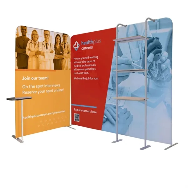 29.75" x 91.625" x 16.25" aluminum three-tiered merchandiser  shelf for... from ASI 87188 Showdown Displays