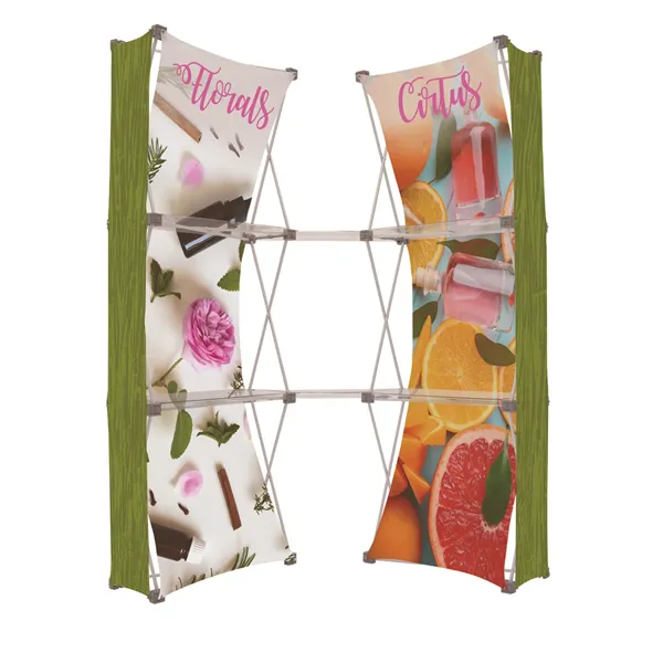 Deluxe GeoMetrix Narrow Corner Connector display kit with aluminum frames, panels,... from ASI 87188 Showdown Displays