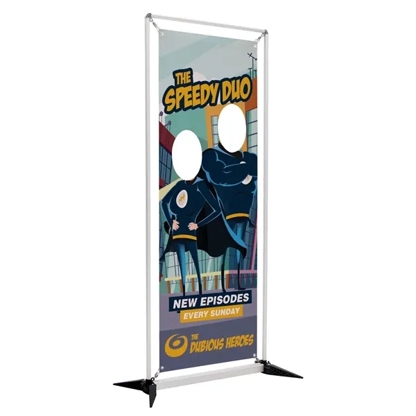 Double face cutout kit with fold-out legs, tension spring with double-sided... from ASI 87188 Showdown Displays