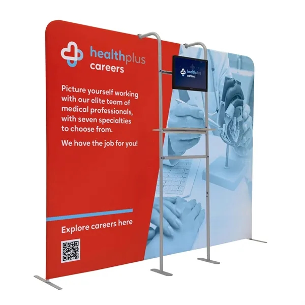 29.75" x 91.625" x 16.25" aluminum three-tiered merchandiser kit for use... from ASI 87188 Showdown Displays